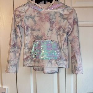 Kids Tie-Dye Hoodie with Sequin Pocket